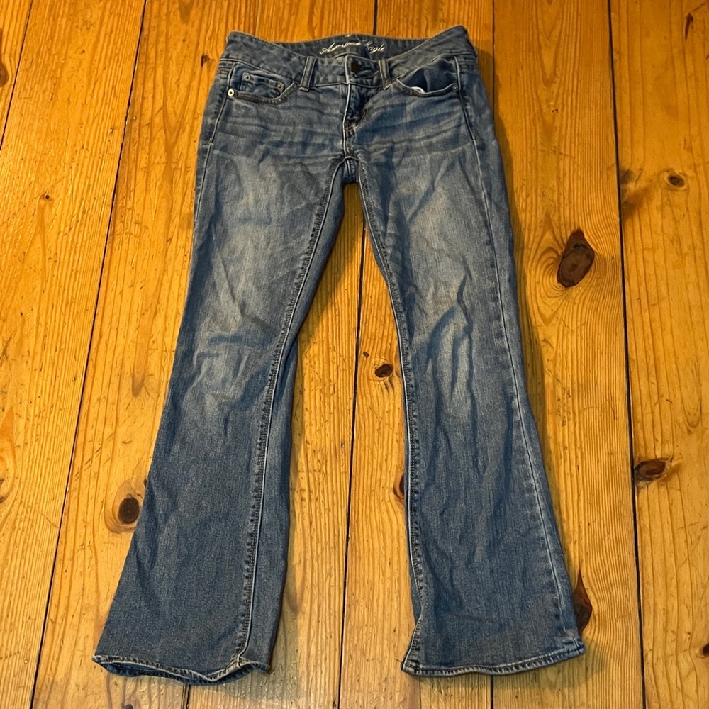American Eagle Outfitters Blue Boot Cut Jeans - Picture 1 of 4